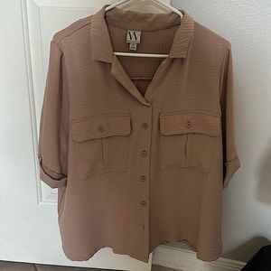 Tan Blouse. Never worn but no tags